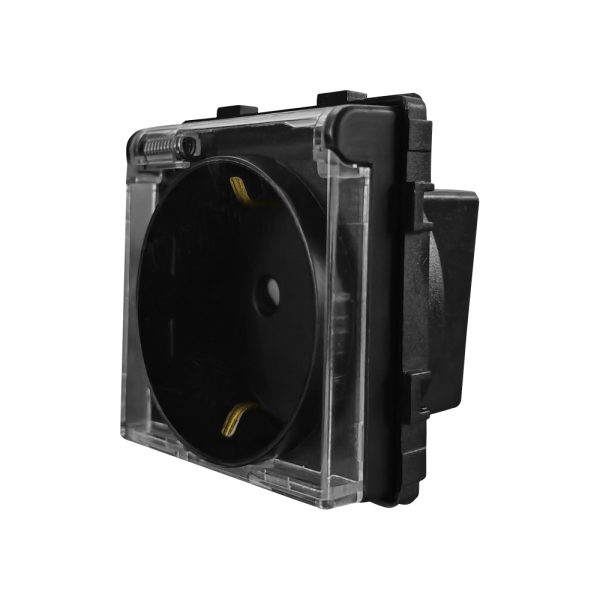 Modul Priza Simpla cu Protectie Fara Rama Din Sticla LUXION