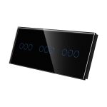 Panou Intrerupator Triplu + Triplu + Triplu cu Touch Din Sticla LUXION