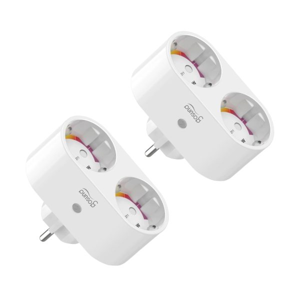 Pachet 2 prize smart Gosund SP211, Control prin aplicatie, Programare, Timer, 3680 W, 16 A