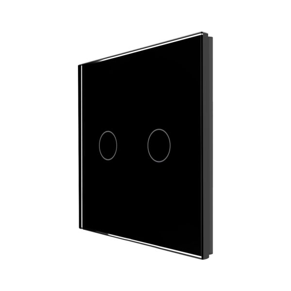 Panou Intrerupator Dublu cu Touch Din Sticla LUXION