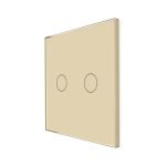 Panou Intrerupator Dublu cu Touch Din Sticla LUXION