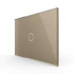 Panou intrerupator simplu cu touch Livolo din sticla, standard Italian – Serie noua