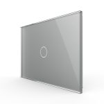 Panou intrerupator simplu cu touch Livolo din sticla, standard Italian – Serie noua