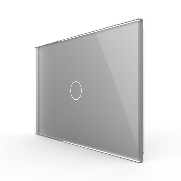 Panou intrerupator simplu cu touch Livolo din sticla, standard Italian – Serie noua
