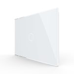 Panou intrerupator simplu cu touch Livolo din sticla, standard Italian – Serie noua