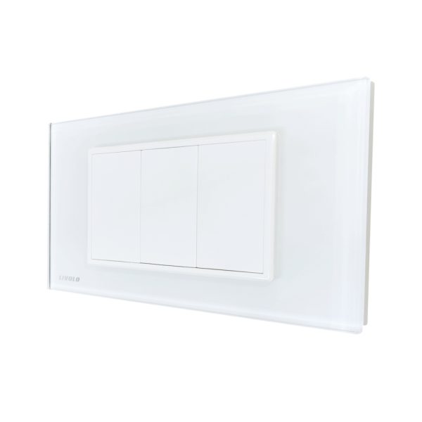 Priza blank – goala Livolo cu rama din sticla – standard italian