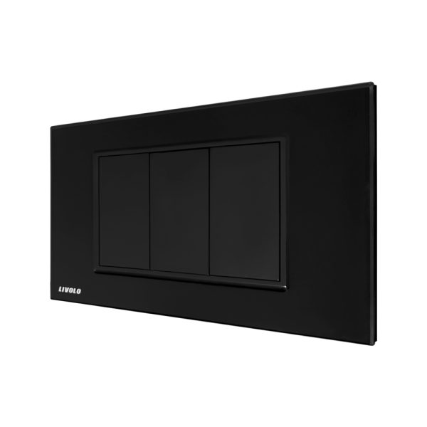 Priza blank – goala Livolo cu rama din sticla – standard italian