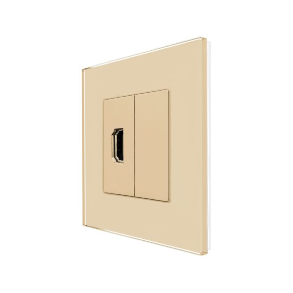 Priza HDMI cu Rama din Sticla LUXION