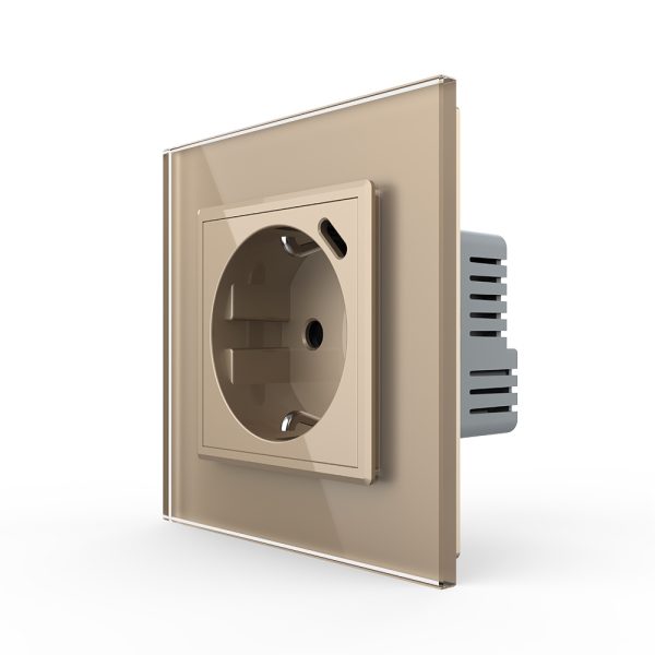 Priza Schuko + USB-C LIVOLO, Standard German – Serie Noua
