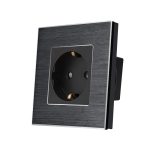 Priza Simpla LUXION cu rama din aluminiu
