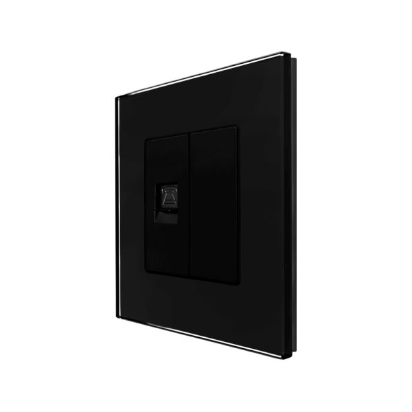 Priza Telefon + Blank cu Rama din Sticla LUXION