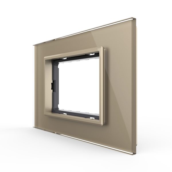 Rama din sticla Livolo standard Italian 3 module – Serie noua