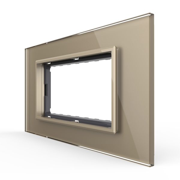 Rama din sticla Livolo standard Italian 4 module – Serie noua