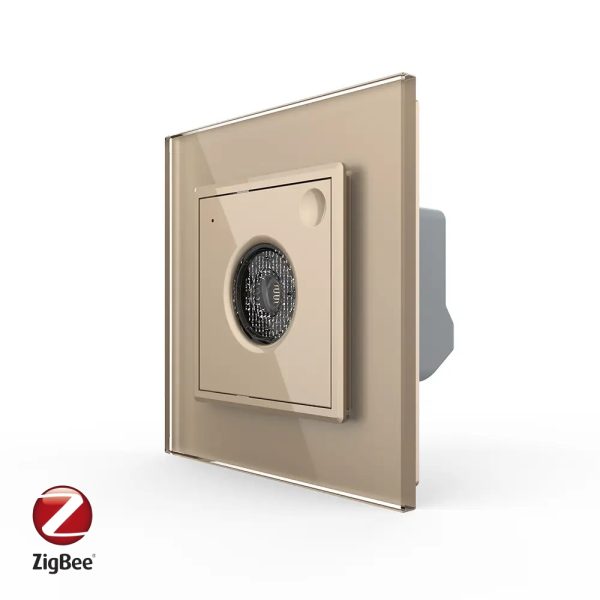 Senzor Control Sunet si Lumini Livolo cu Rama din Sticla, Protocol Zigbee