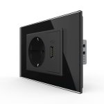 Priza simpla cu USB Livolo standard italian
