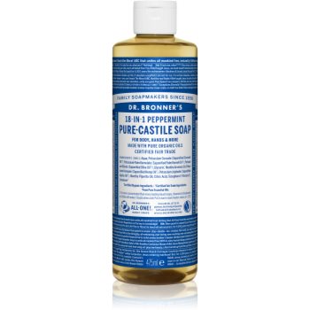 Dr. Bronner’s Peppermint săpun lichid universal