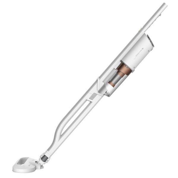 Aspirator vertical Deerma DX800, Alb, Putere 600 W, Capacitate 800 mL, 4 Etape de filtrare – Resigilat