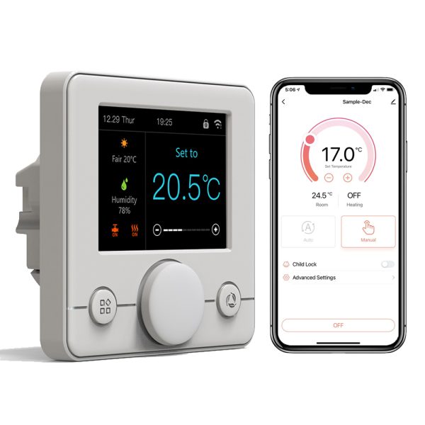 Termostat pentru incalzirea termica cu gaz BeOk TCR7-WIFI-WP