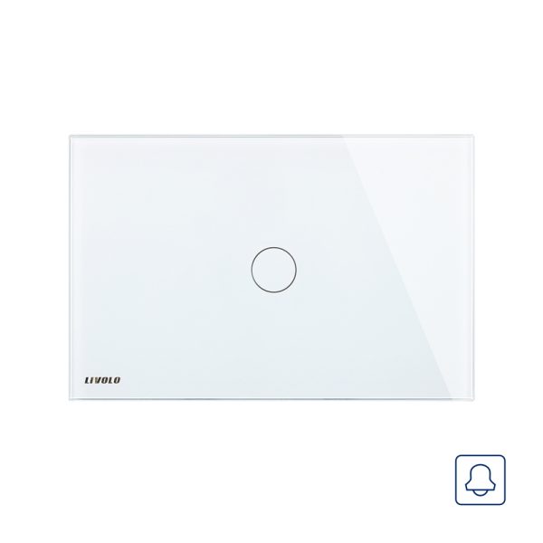 Buton sonerie cu touch Livolo din sticla, Standard italian