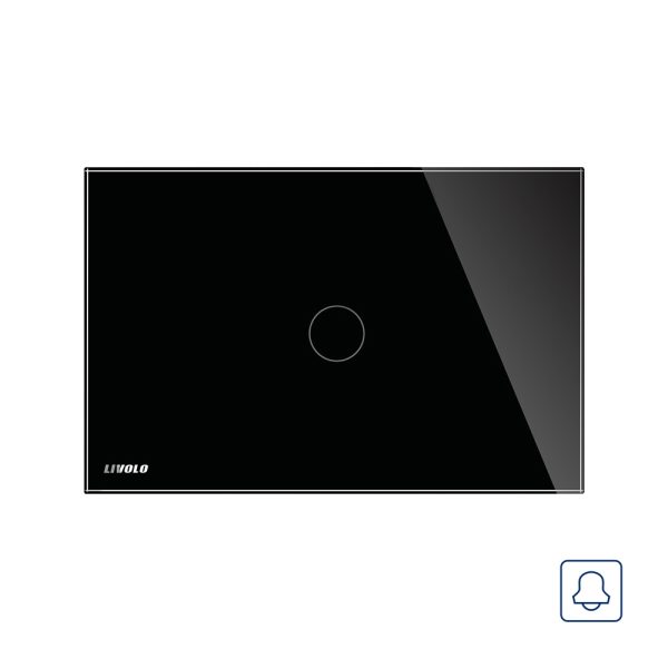 Buton sonerie cu touch Livolo din sticla, Standard italian