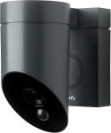 Camera de supraveghere de exterior Somfy, Wifi, 1080p Full HD, Sirena 110 dB, Posibila conexiune la corpul de iluminat existent – Gri