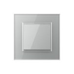 Intrerupator Simplu Mecanic si Cap Scara , 2 Module LIVOLO cu Rama din Sticla – Serie Noua