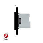 Intrerupator LIVOLO simplu+simplu ZigBee cu touch si priza din sticla ZigBee, Control de pe telefon