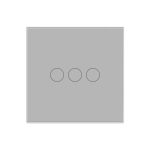 Intrerupator Triplu Wi-Fi + RF433 cu Touch din Sticla LUXION