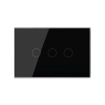 Intrerupator Triplu WIFI cu Touch LIVOLO din Sticla, standard Italian – Serie Noua