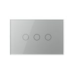 Intrerupator Triplu WIFI cu Touch LIVOLO din Sticla, standard Italian – Serie Noua