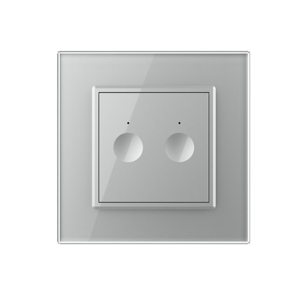 Intrerupator Draperie cu Touch LIVOLO cu Rama din Sticla, Protocol ZigBee