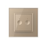Intrerupator Draperie cu Touch LIVOLO cu Rama din Sticla, Protocol ZigBee