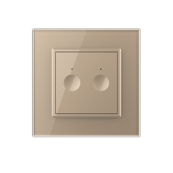 Intrerupator Draperie cu Touch LIVOLO cu Rama din Sticla, Protocol ZigBee