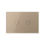 Intrerupator Dublu Wireless cu Touch LIVOLO din Sticla – Serie Noua