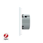 Intrerupator cu touch simplu+dublu+dublu LIVOLO din sticla, Protocol ZigBee, Control de pe telefon