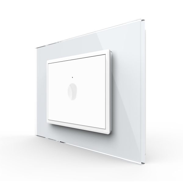 Intrerupator Simplu Cap Scara / Cruce Wi-Fi cu Touch LIVOLO cu Rama din Sticla, standard italian – Serie Noua