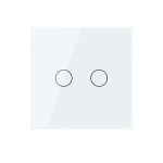 Intrerupator Dublu Cap Scara / Cruce cu Touch LIVOLO din Sticla – protocol ZigBee, Serie Noua