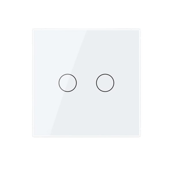 Intrerupator Dublu Cap Scara / Cruce cu Touch LIVOLO din Sticla – protocol ZigBee, Serie Noua