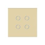 Intrerupator Cvadruplu Wi-Fi + RF433 cu Touch din Sticla LUXION