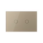Intrerupator Dublu Cap Scara / Cruce Wi-Fi cu Touch LIVOLO, standard italian – Serie Noua