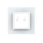 Intrerupator Dublu Cap Scara / Cruce Wi-Fi cu Touch LIVOLO – Serie Noua, Alb