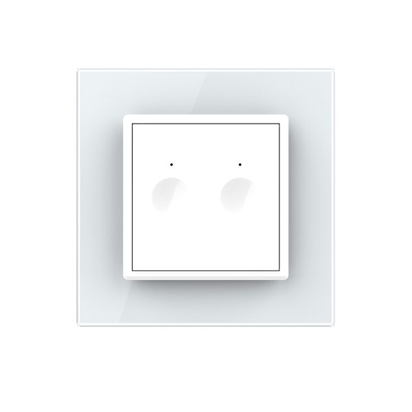 Intrerupator Dublu Cap Scara / Cruce Wi-Fi cu Touch LIVOLO – Serie Noua, Alb