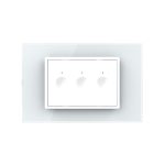 Intrerupator Triplu Wi-Fi cu Touch LIVOLO, standard italian – Serie Noua, Alb