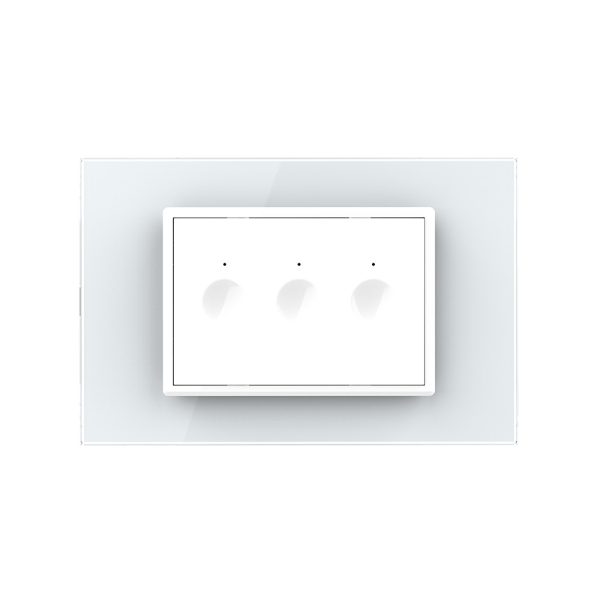Intrerupator Triplu Wi-Fi cu Touch LIVOLO, standard italian – Serie Noua, Alb