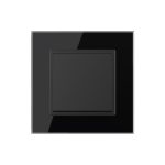 Intrerupator Simplu Mecanic Cap Cruce, 2 Module LIVOLO cu Rama din Sticla – Serie Noua