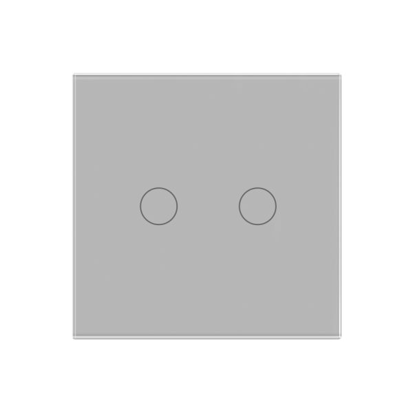 Intrerupator Dublu Wi-Fi + RF433 cu Touch din Sticla LUXION
