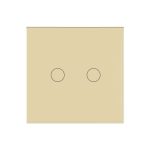 Intrerupator Dublu Wi-Fi + RF433 cu Touch din Sticla LUXION