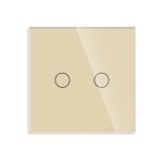 Intrerupator Dublu Cap Scara cu Touch din Sticla LUXION, RF433