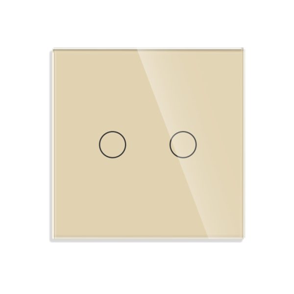 Intrerupator Dublu Cap Scara cu Touch din Sticla LUXION, RF433