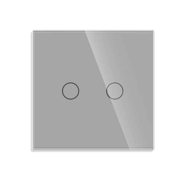 Intrerupator Dublu Cap Scara cu Touch din Sticla LUXION, RF433